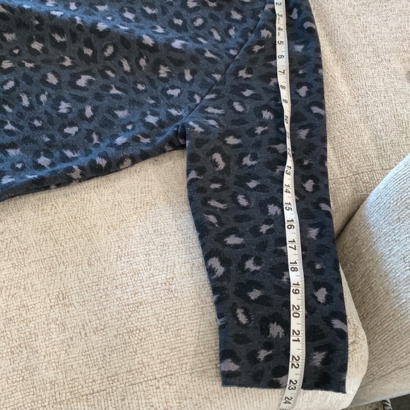 Alternative Leopard Printed Gray Sweater Top - Picture 11 of 12